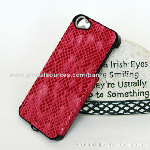 Red Leather Phone Case for iPhone 5/5S, Many Colors and Styles Available